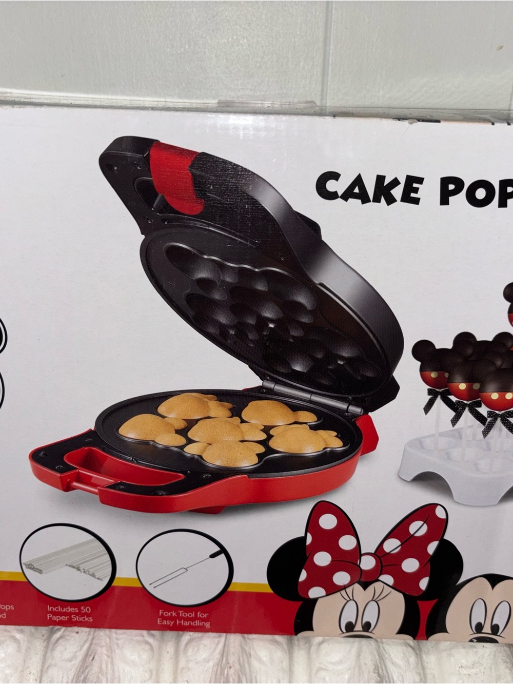 Disney Red and Black Minnie Mouse Cake Pop Maker
